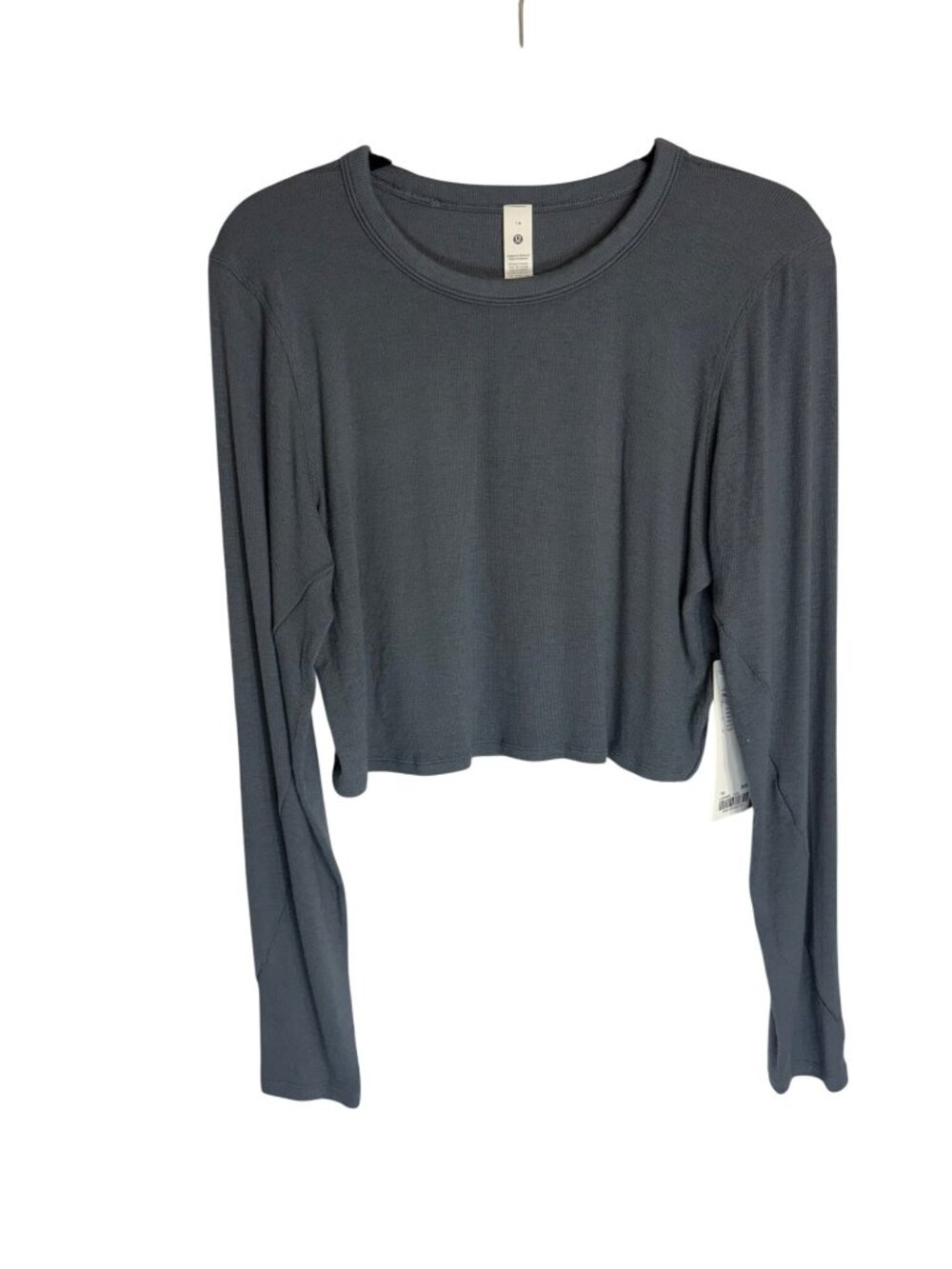 NWT Lululemon Hold Tight Straight-Hem Cropped Long-Sleeve Shirt-sz 14